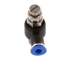 Silenciador de control de flujo Codo de salida del medidor 4 mm - R1/8'' Latón/PA 66