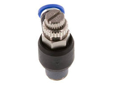 Silenciador de control de flujo Codo de salida del medidor 4 mm - R1/8'' Latón/PA 66