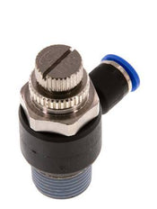Silenciador de control de flujo Codo de salida del medidor 6 mm - R3/8'' Latón/PA 66