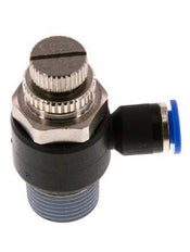 Silenciador de control de flujo Codo de salida del medidor 6 mm - R3/8'' Latón/PA 66