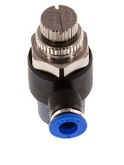 Silenciador de control de flujo Codo de salida del medidor 6 mm - R3/8'' Latón/PA 66