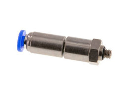 Junta giratoria rápida de 4mm y M5 Roscas macho de latón niquelado/PBT NBR Giratorio