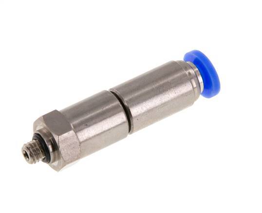 Junta giratoria rápida de 4mm y M5 Roscas macho de latón niquelado/PBT NBR Giratorio