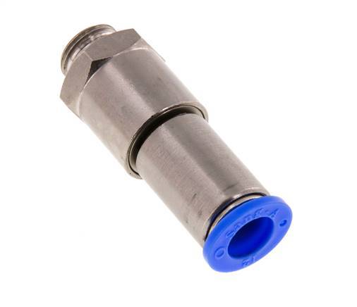 Junta giratoria rápida de 12mm y G3/8'' Roscas macho de latón niquelado/PBT NBR Giratorio