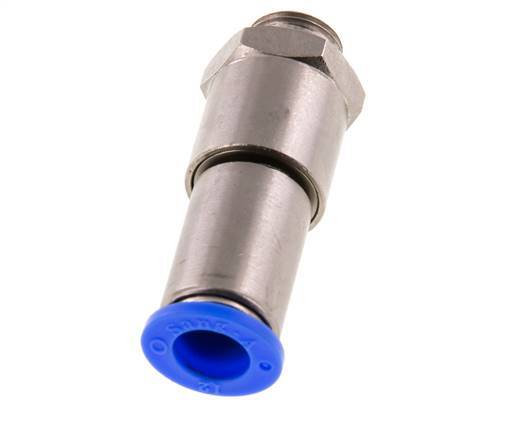 Junta giratoria rápida de 12mm y G3/8'' Roscas macho de latón niquelado/PBT NBR Giratorio