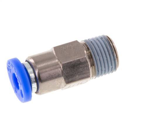 Válvula de retención a presión de 4 mm y R1/8'' macho de latón/PBT 0,2-10bar (3-145psi) con rosca para manguera