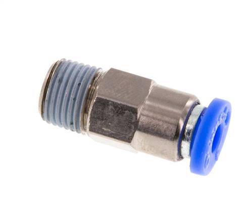 Válvula de retención a presión de 4 mm y R1/8'' macho de latón/PBT 0,2-10bar (3-145psi) con rosca para manguera