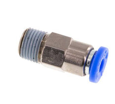 Válvula de retención a presión de 4 mm y R1/8'' macho de latón/PBT 0,2-10bar (3-145psi) con rosca para manguera