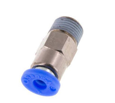 Válvula de retención a presión de 4 mm y R1/8'' macho de latón/PBT 0,2-10bar (3-145psi) con rosca para manguera