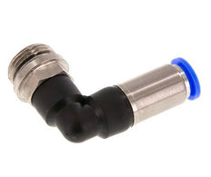 Racor rápido 10mm y G1/2'' Codo autoblocante macho Latón/PBT 0-10bar (0-145psi)