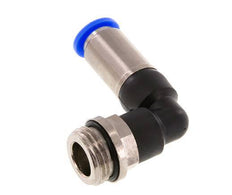 Racor rápido 10mm y G1/2'' Codo autoblocante macho Latón/PBT 0-10bar (0-145psi)