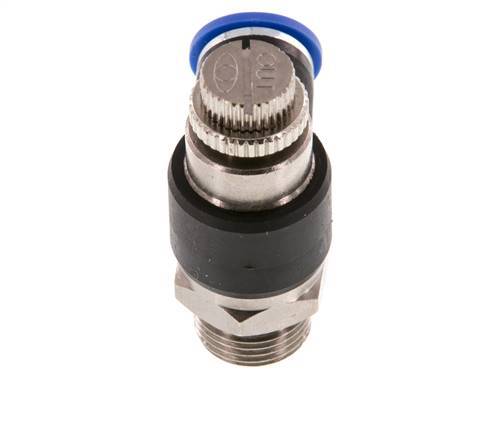 Silenciador de control de flujo Codo de salida de contador 10 mm - G3/8'' Latón/PA 66