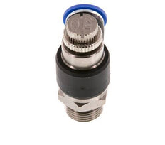 Silenciador de control de flujo Codo de salida de contador 10 mm - G3/8'' Latón/PA 66
