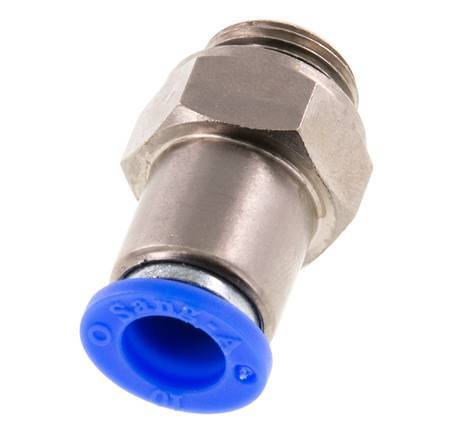 Racor rápido de 10 mm y G3/8'' macho con cierre automático de latón/PBT 0-10bar (0-145psi)