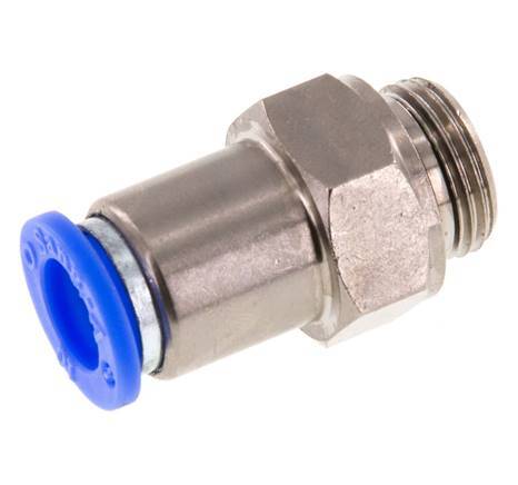 Racor rápido de 10 mm y G3/8'' macho con cierre automático de latón/PBT 0-10bar (0-145psi)