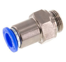 Racor rápido de 10 mm y G3/8'' macho con cierre automático de latón/PBT 0-10bar (0-145psi)