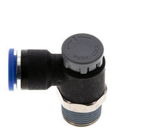 Válvula de control de flujo Codo de salida del medidor 10 mm - R3/8'' Latón/PA 66 Tuerca de seguridad