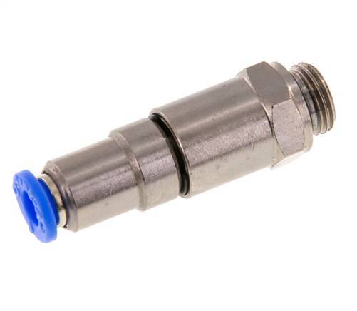 Junta giratoria rápida de 6mm y G1/4'' Roscas macho de latón niquelado/PBT NBR Giratorio