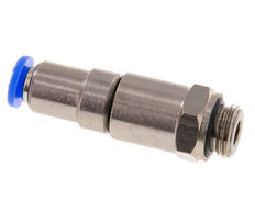 Junta giratoria rápida de 6mm y G1/4'' Roscas macho de latón niquelado/PBT NBR Giratorio