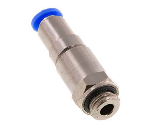 Junta giratoria rápida de 6mm y G1/4'' Roscas macho de latón niquelado/PBT NBR Giratorio