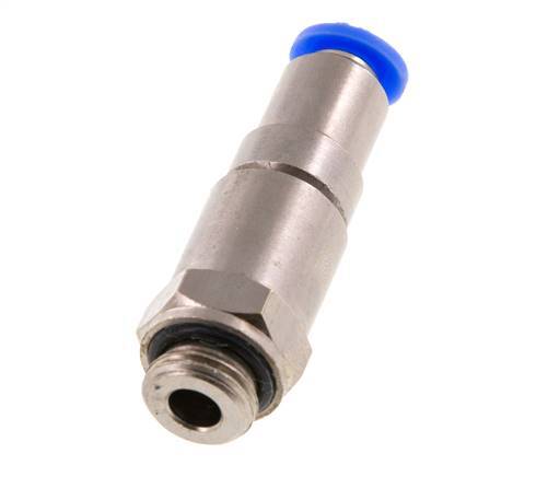 Junta giratoria rápida de 6mm y G1/4'' Roscas macho de latón niquelado/PBT NBR Giratorio