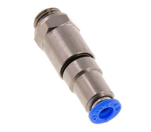 Junta giratoria rápida de 6mm y G1/4'' Roscas macho de latón niquelado/PBT NBR Giratorio