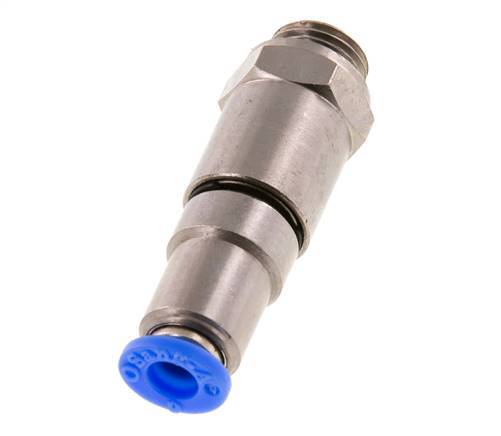 Junta giratoria rápida de 6mm y G1/4'' Roscas macho de latón niquelado/PBT NBR Giratorio
