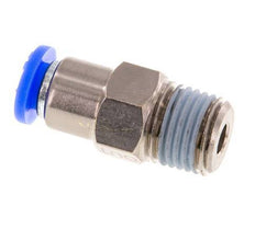 Válvula de retención a presión de 6mm y R1/4'' macho de latón/PBT 0,2-10bar (3-145psi) con rosca para manguera