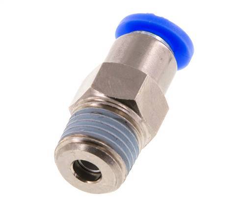 Válvula de retención a presión de 6mm y R1/4'' macho de latón/PBT 0,2-10bar (3-145psi) con rosca para manguera