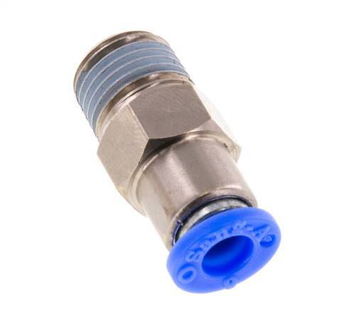 Válvula de retención a presión de 6mm y R1/4'' macho de latón/PBT 0,2-10bar (3-145psi) con rosca para manguera