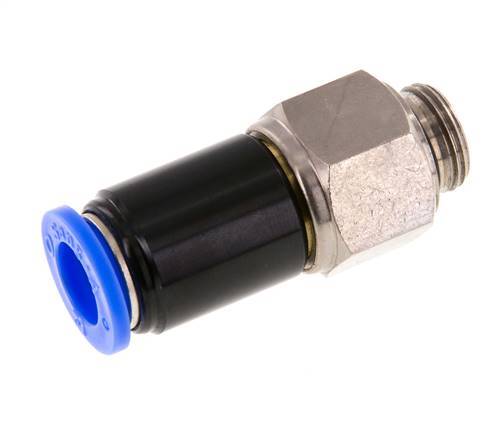 Junta giratoria de 12mm y G3/8'' Roscas macho de latón niquelado/PBT NBR Giratorio
