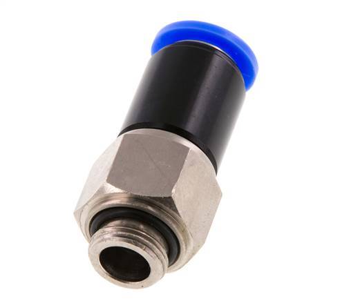 Junta giratoria de 12mm y G3/8'' Roscas macho de latón niquelado/PBT NBR Giratorio