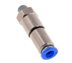 Junta giratoria rápida de 8mm y R1/8'' Roscas macho de latón niquelado/PBT NBR Giratorio