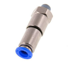 Junta giratoria rápida de 8mm y R1/8'' Roscas macho de latón niquelado/PBT NBR Giratorio