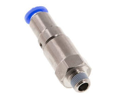Junta giratoria rápida de 6mm y R1/8'' Roscas macho de latón niquelado/PBT NBR Giratorio