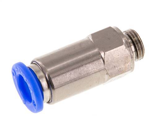 Válvula de retención a presión de 8 mm y G1/8'' macho de latón/PBT 0,2-10bar (3-145psi) con rosca para manguera