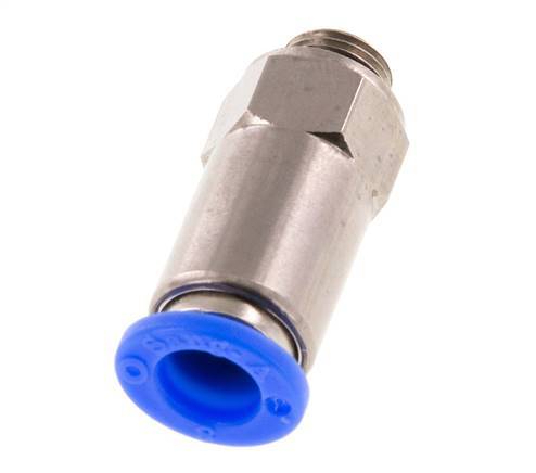 Válvula de retención a presión de 8 mm y G1/8'' macho de latón/PBT 0,2-10bar (3-145psi) con rosca para manguera