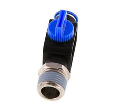 Válvula manual de cierre de 3/2 vías 10 mm - R1/2'' Plástico/Latón Ventilación del lado del tubo