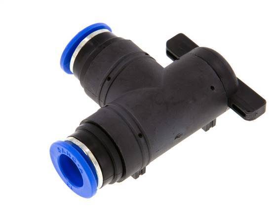 Válvula de bola de codo de 2 vías 12 mm plástico/latón