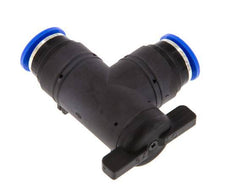 Válvula de bola de codo de 2 vías 12 mm plástico/latón
