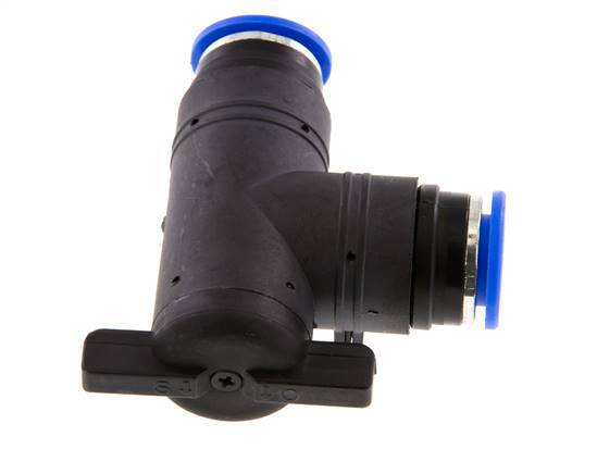 Válvula de bola de codo de 2 vías 12 mm plástico/latón