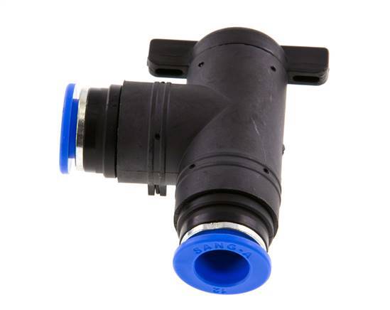 Válvula de bola de codo de 2 vías 12 mm plástico/latón