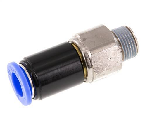 Junta giratoria de 12mm y R3/8'' Roscas macho de latón niquelado/PBT NBR Giratorio