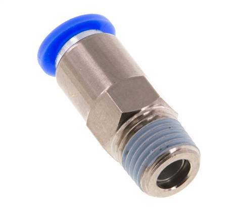 Válvula de retención a presión de 8 mm y R1/4'' macho de latón/PBT 0,2-10bar (3-145psi) con rosca para manguera