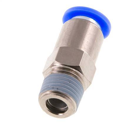 Válvula de retención a presión de 8 mm y R1/4'' macho de latón/PBT 0,2-10bar (3-145psi) con rosca para manguera