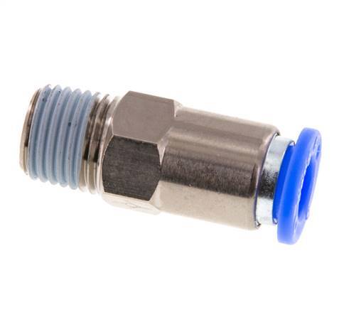 Válvula de retención a presión de 8 mm y R1/4'' macho de latón/PBT 0,2-10bar (3-145psi) con rosca para manguera
