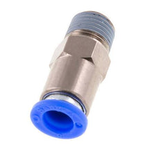 Válvula de retención a presión de 8 mm y R1/4'' macho de latón/PBT 0,2-10bar (3-145psi) con rosca para manguera
