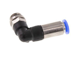 Racor rápido 8mm y G1/4'' Codo autoblocante macho Latón/PBT 0-10bar (0-145psi)