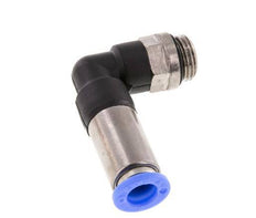 Racor rápido 8mm y G1/4'' Codo autoblocante macho Latón/PBT 0-10bar (0-145psi)