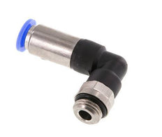Racor rápido 8mm y G1/4'' Codo autoblocante macho Latón/PBT 0-10bar (0-145psi)